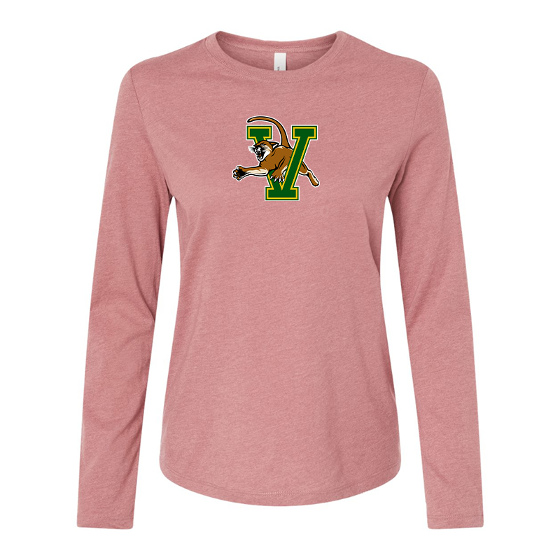 BELLA CANVAS Women’s Vermont Catamounts Jersey Long Sleeve Tee